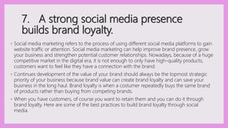 20 Reasons Why Your Business NEEDS Social Media Marketing | PPTX