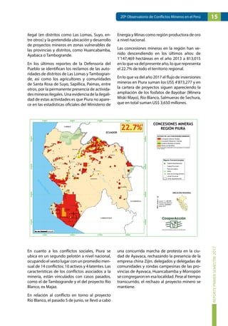 20° OBSERVATORIO DE CONFLICTOS MINEROS EN EL PERÚ | PDF