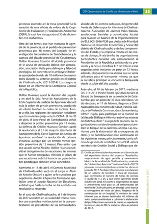 20° OBSERVATORIO DE CONFLICTOS MINEROS EN EL PERÚ | PDF