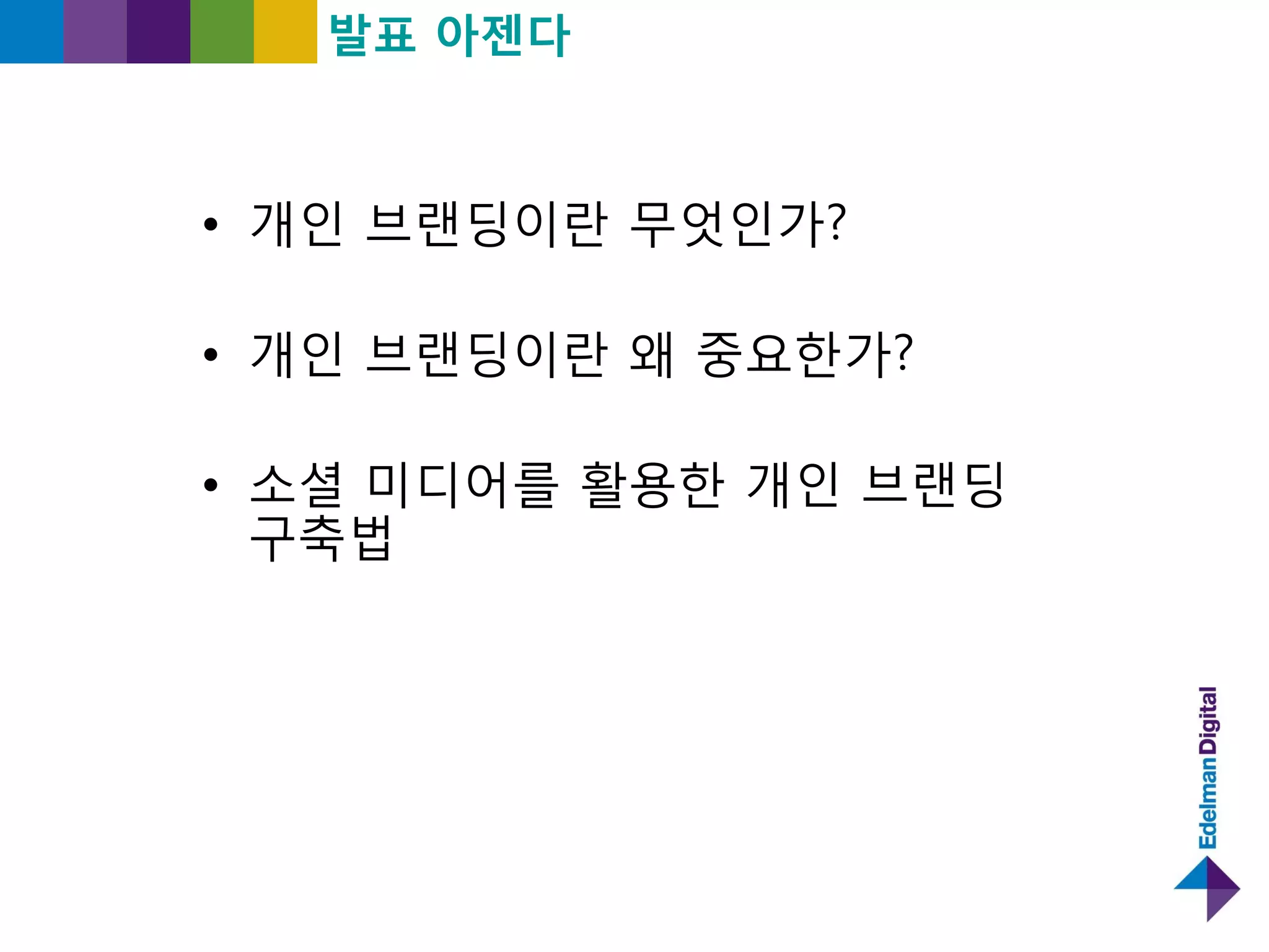 Personal Branding 2.0 in the age of Digital Communications