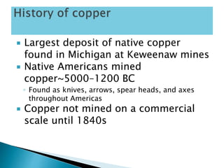 Copper manufacturing process | PPTX