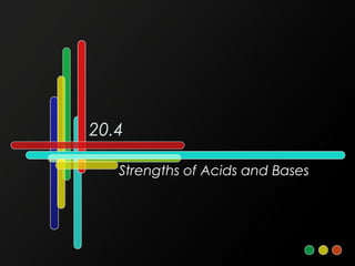 20.4
Strengths of Acids and Bases
 