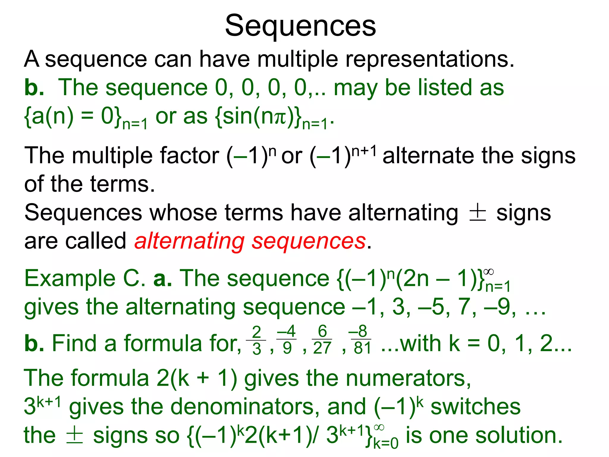 20 sequences x | PPT