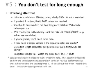 20 top AB testing mistakes and how to avoid them