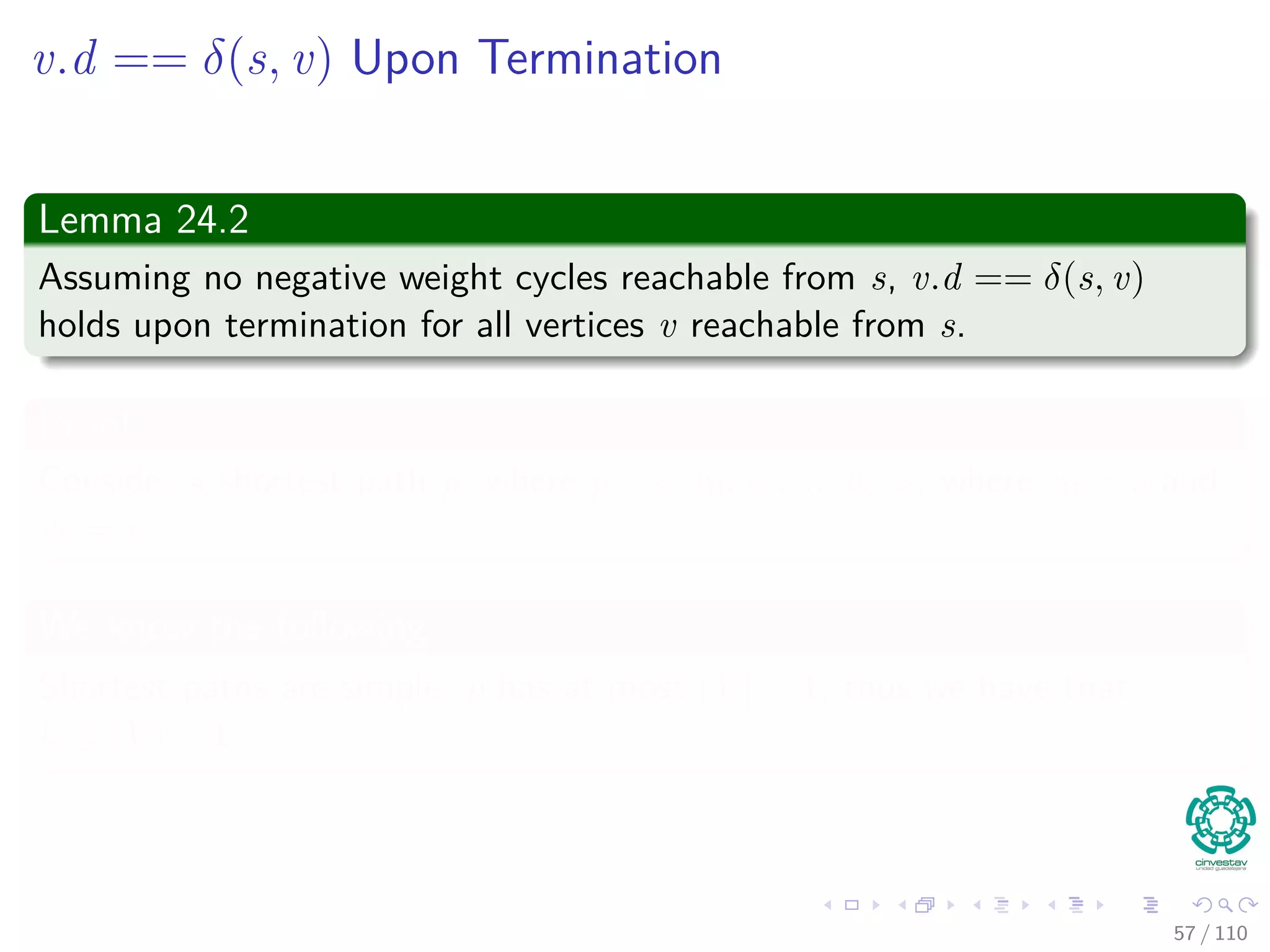 Example
Here, we keep updating in the second iteration
s b
d
a
c
e h
g
f5
-4
5
3
3
6
-2
1
5
-2
2
7
-2
106
5
5
1
3
16
2
49 / 108
 