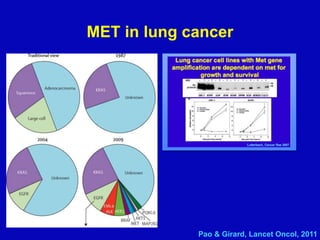 MET in lung cancer
Pao & Girard, Lancet Oncol, 2011
 