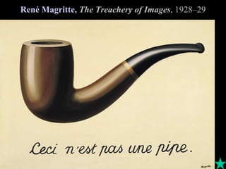 René Magritte , The Treachery of Images , 1928–29
