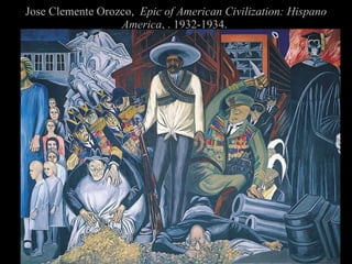 Jose Clemente Orozco, Epic of American Civilization: Hispano America , . 1932-1934.