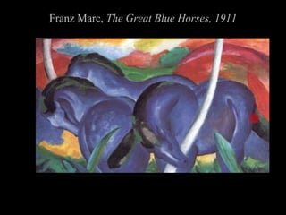 Franz Marc, The Great Blue Horses, 1911