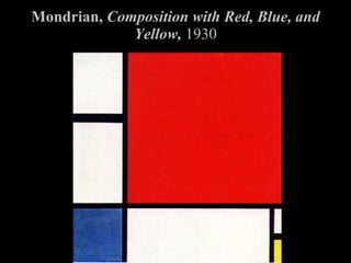 Mondrian, Composition with Red, Blue, and Yellow, 1930