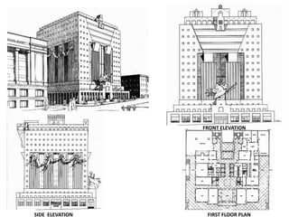 FIRST FLOOR PLAN
FRONT ELEVATION
SIDE ELEVATION
 