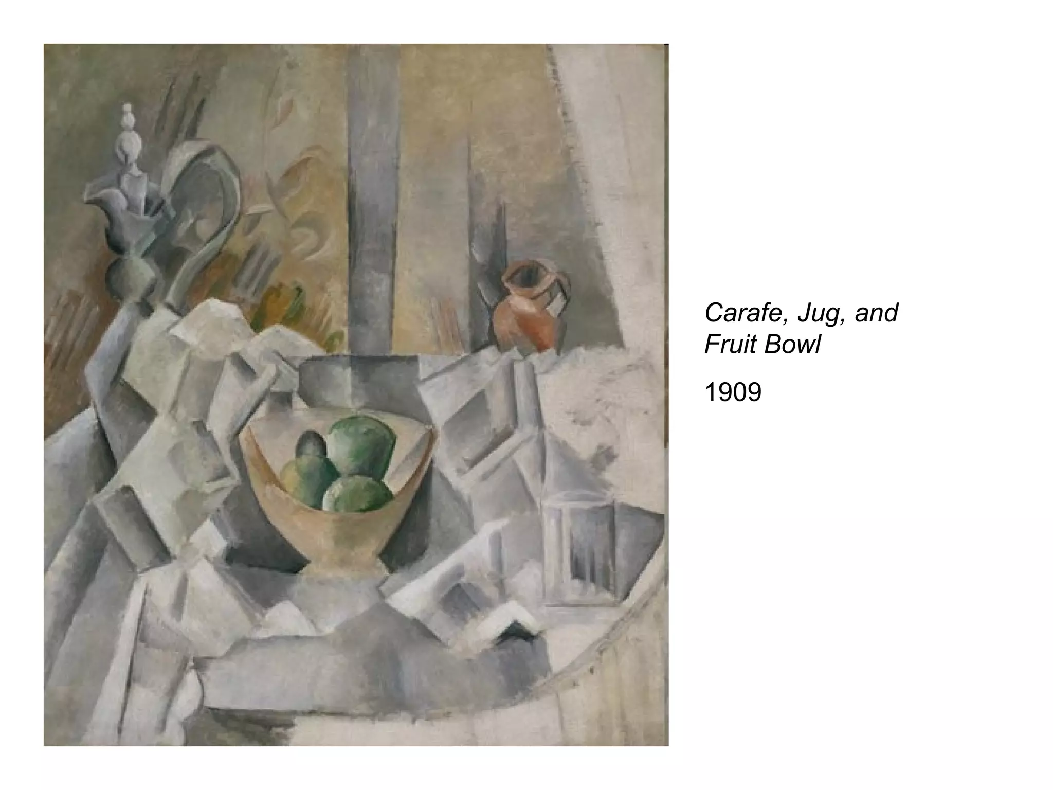 Carafe, Jug, and Fruit Bowl 1909 