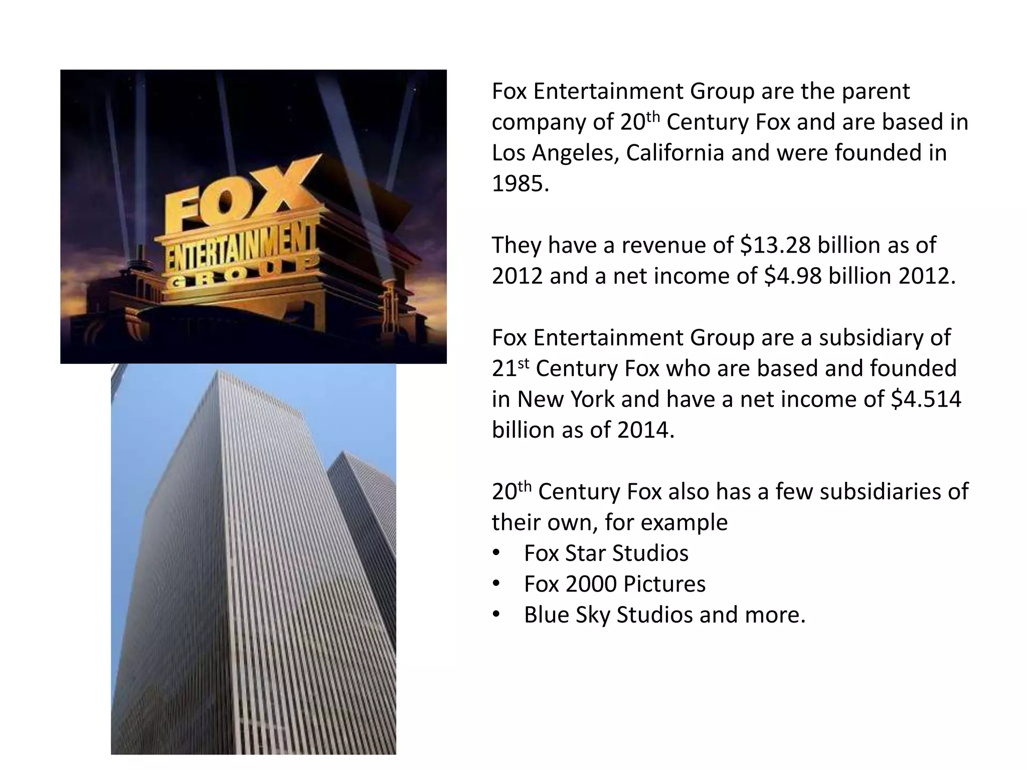 20th century fox intitutional logo research | PPTX