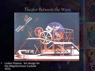 • Liubov Popova. Set design for
the Magnanimous Cuckold.
1922.
 