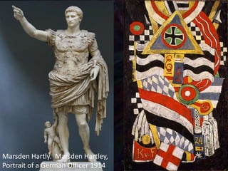 Marsden Hartly. Marsden Hartley,
Portrait of a German Officer 1914
 