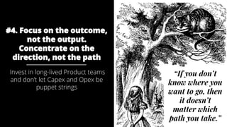 @AndyBirds @AndyBirds
#4. Focus on the outcome,
not the output.
Concentrate on the
direction, not the path
Invest in long-...