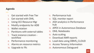 20 tips and tricks with the Autonomous Database | PDF