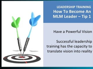 Leadership Traininghow to become anMLM LEADER20 TIPS
