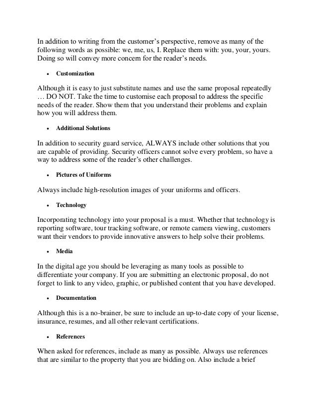 Security proposal presentation image