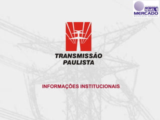 INFORMAÇÕES INSTITUCIONAIS
 