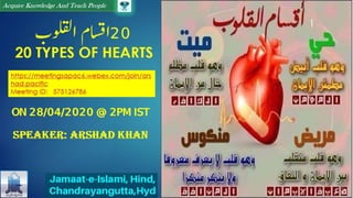 20 Types of Heart pics As per Quran & Hadith