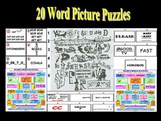 20 Word Picture Puzzles 