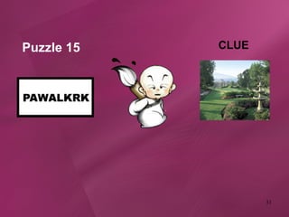 Puzzle 15 CLUE 