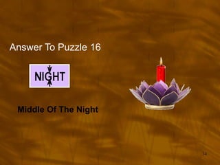 Answer To Puzzle 16 Middle Of The Night 