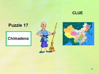 Puzzle 17 CLUE 