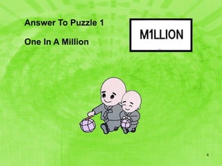 Answer To Puzzle 1 One In A Million 