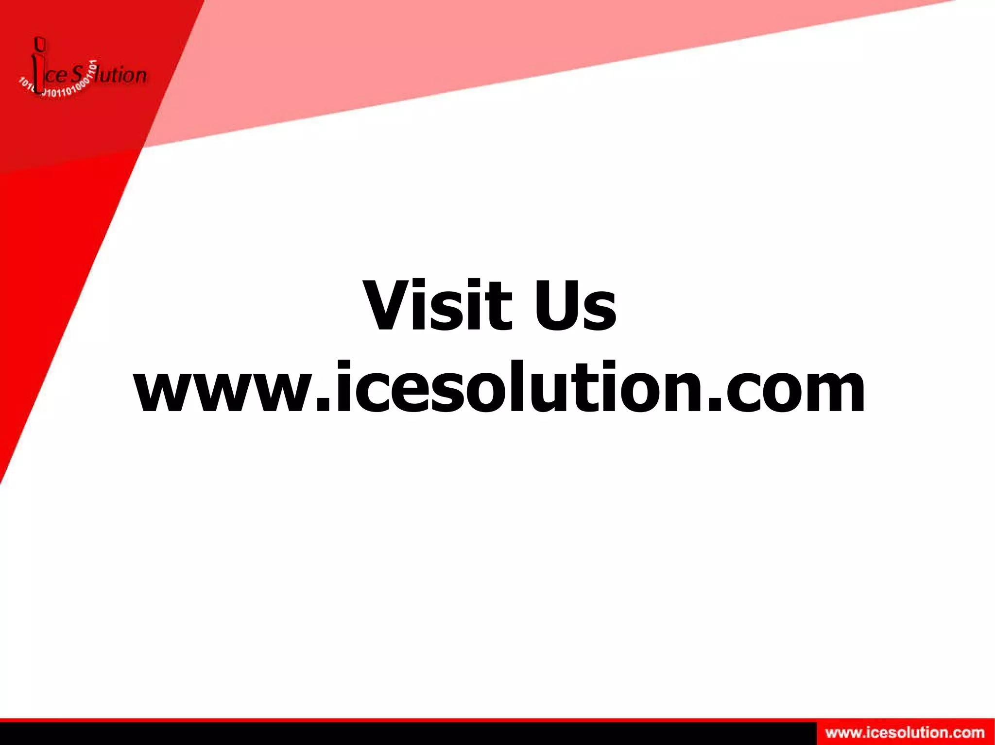 Visit Us  www.icesolution.com 