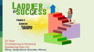 20 Year
Professional & Personal
Marketing Plan for
Mary Jacqueline Granda-Mones
 