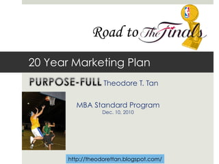 20 Year Marketing Plan Road to  http://theodorettan.blogspot.com/ 