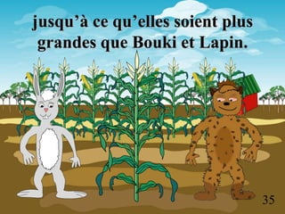 jusqu’à ce qu’elles soient plus
 grandes que Bouki et Lapin.




                                  35
 