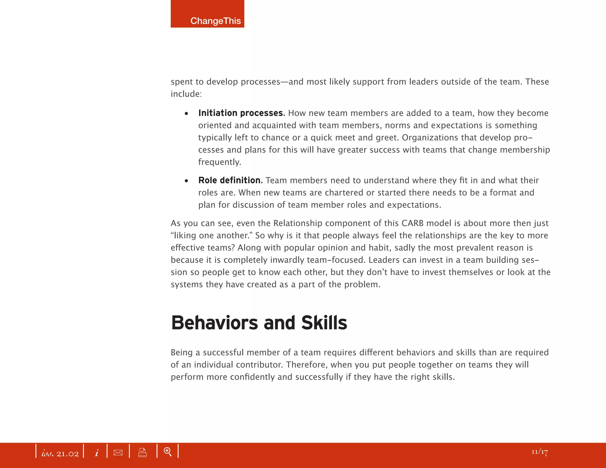 CHANGETHIS True Team Building: More Than a Recreational Retreat