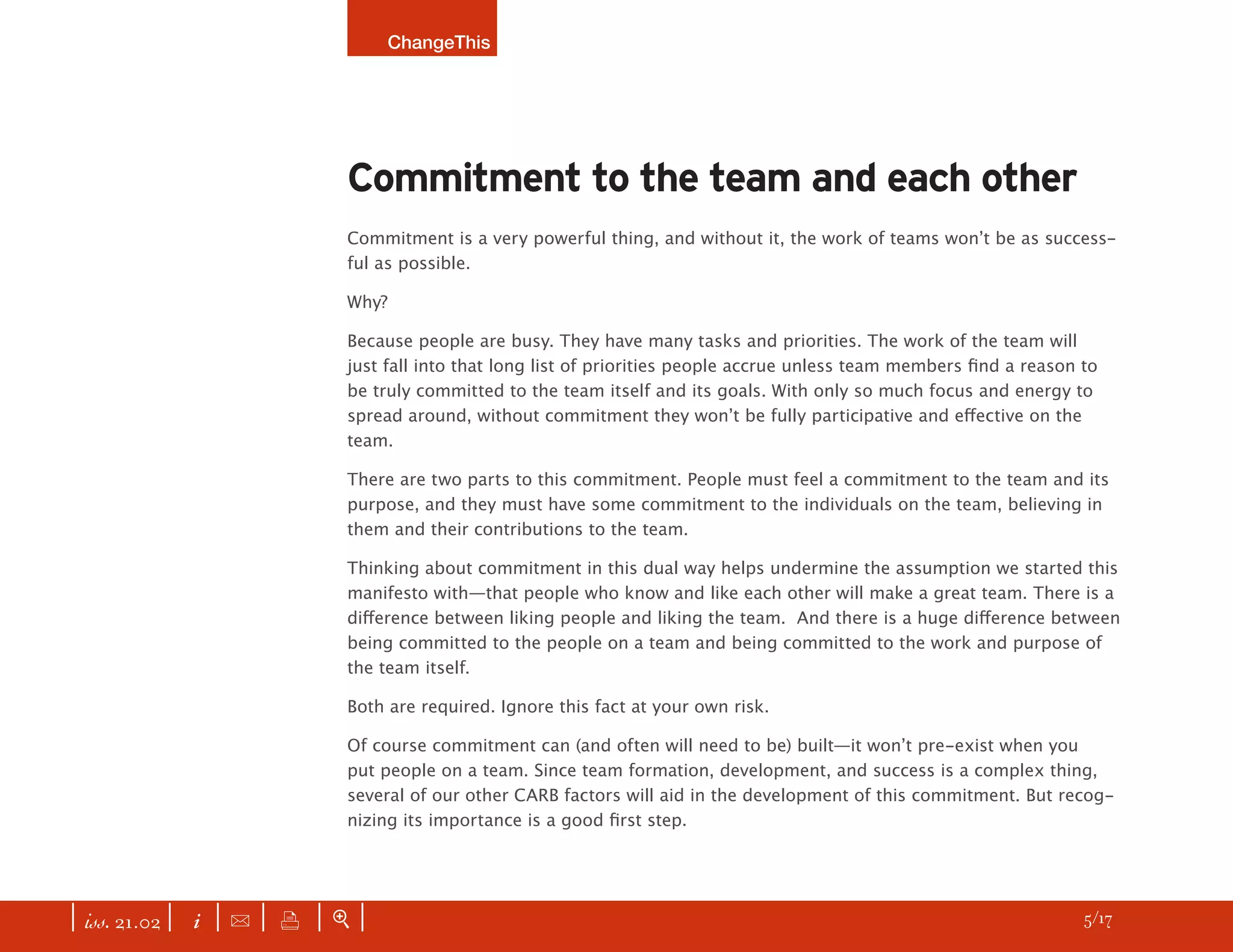 CHANGETHIS True Team Building: More Than a Recreational Retreat