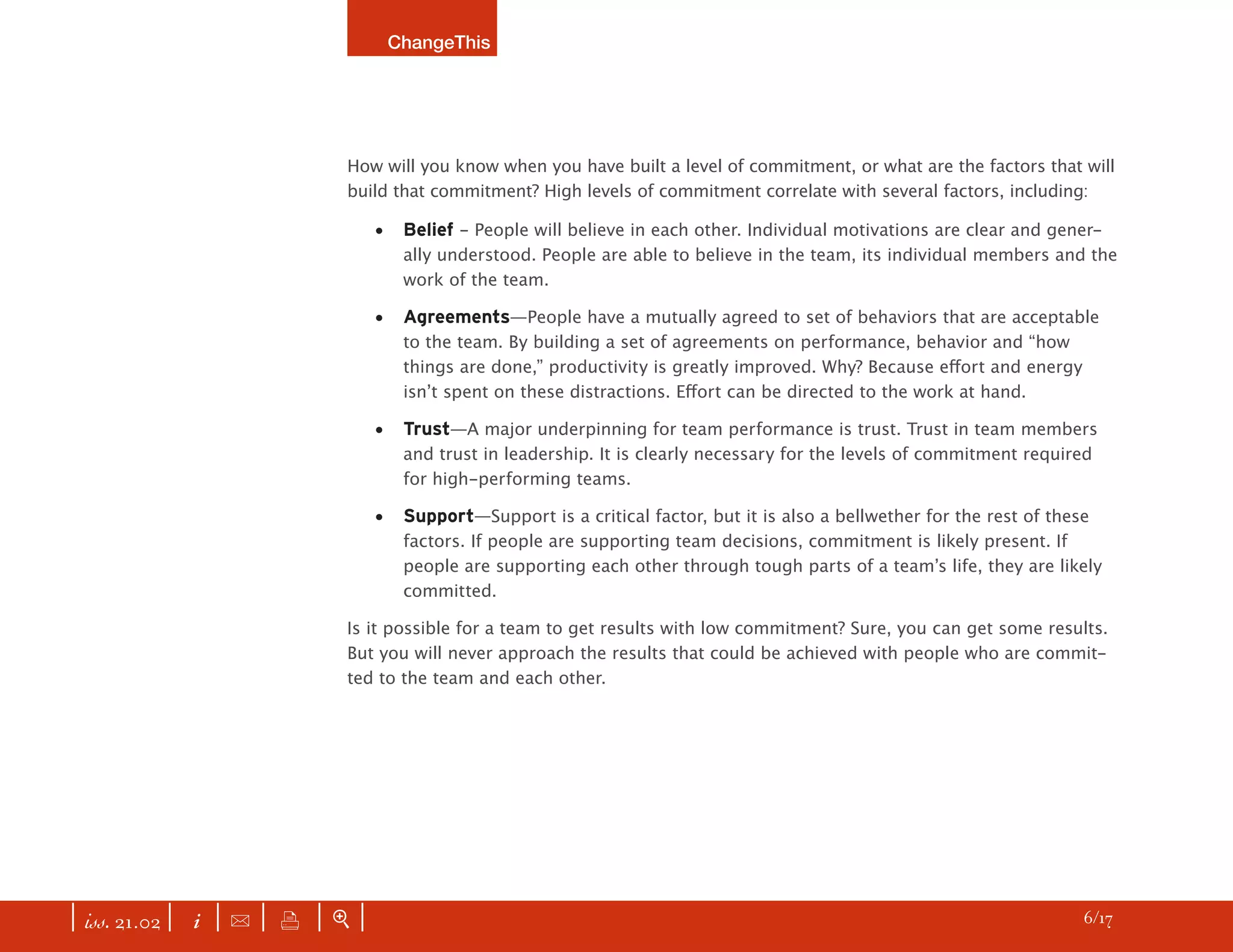 CHANGETHIS True Team Building: More Than a Recreational Retreat