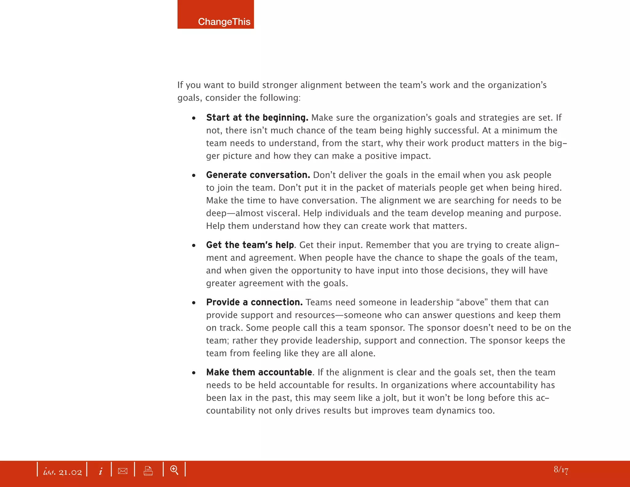 CHANGETHIS True Team Building: More Than a Recreational Retreat