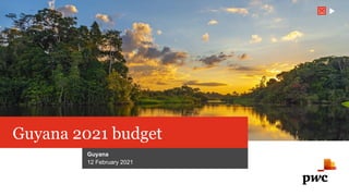 Guyana 2021 budget
Guyana
12 February 2021
 