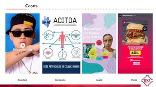 Casos
Branding Contenido Leads Venta
 