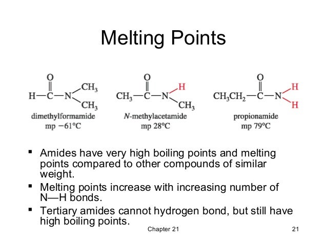 Amide Carboxylic Acid Boiling Point