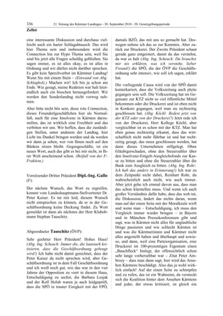 21. LTG-Sitzung am 30. September 2010