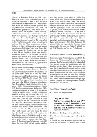 21. LTG-Sitzung am 30. September 2010