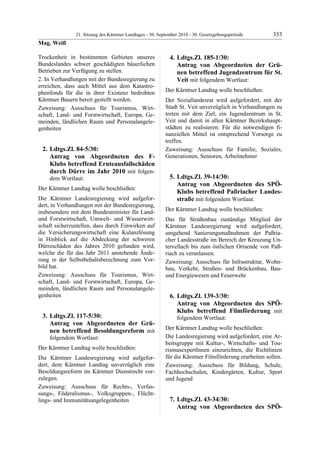 21. LTG-Sitzung am 30. September 2010