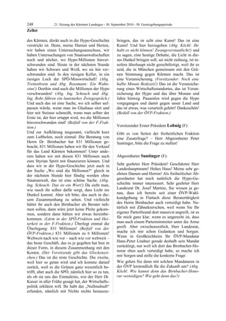 21. LTG-Sitzung am 30. September 2010