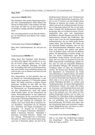 21. LTG-Sitzung am 30. September 2010