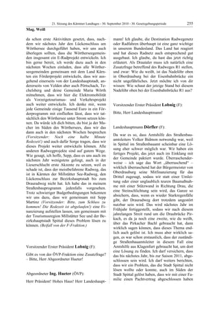 21. LTG-Sitzung am 30. September 2010