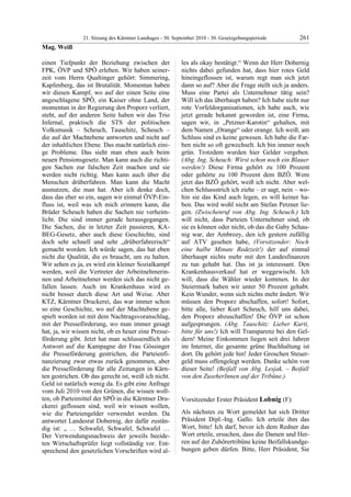 21. LTG-Sitzung am 30. September 2010