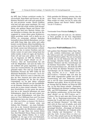 21. LTG-Sitzung am 30. September 2010