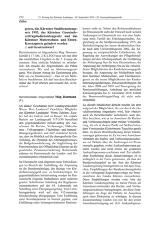 21. LTG-Sitzung am 30. September 2010